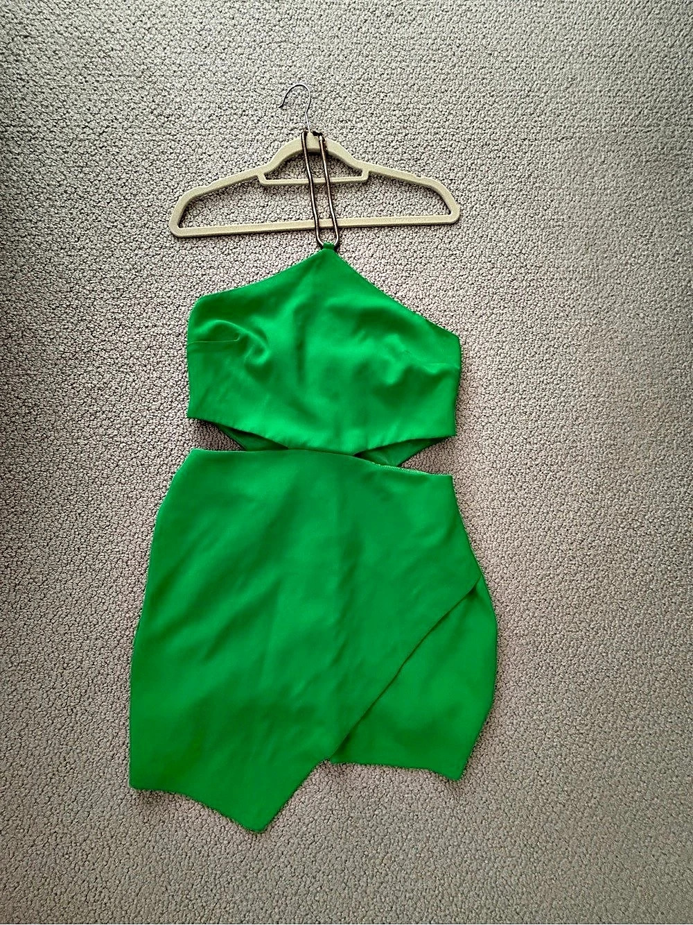Amanda Uprichard Green Mini Dress Like New